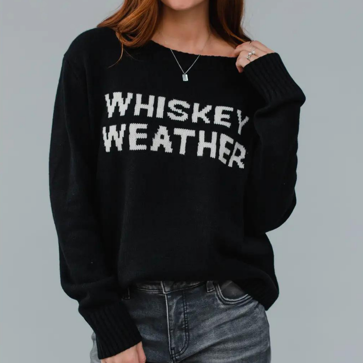Whiskey Weather sweater, Whiskey graphic sweater, Whiskey weather fall sweater, Fall graphic sweater, Autumn sweater with graphic, Casual sweater with graphic print, Funny graphic sweater for women, Cozy whiskey sweater, "Whiskey Weather" sweater women, Graphic sweater with "Whiskey Weather"