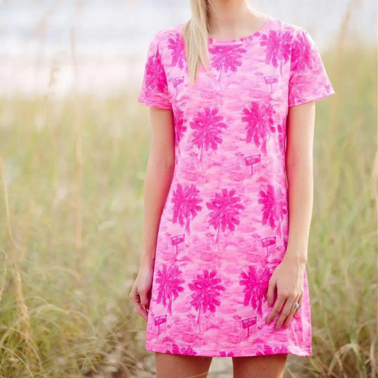 Island Pink Vacation Dress