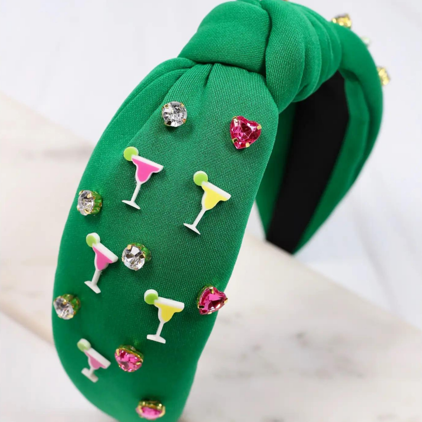 Green Margarita Girl Plush Headband