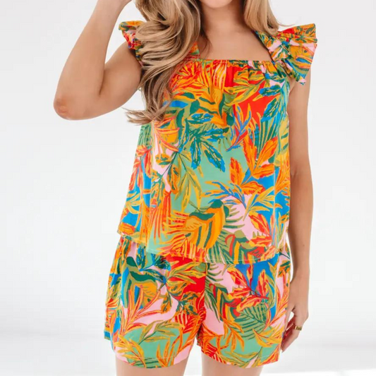 J. Marie Collections The Paloma Short Set, The Paloma Short Set, J. Marie Collections, boutique style, boutique fashion, cotton short set