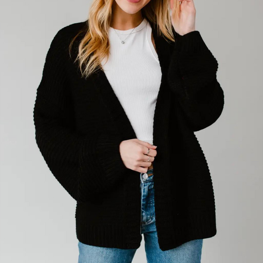 Ski graphic cardigan, Ski sweater women, Ski print cardigan, Oversized knit cardigan, Winter graphic sweater, Ski themed sweater, Black cardigan with white graphic, Casual ski sweater, Cozy ski sweater women, Ski-inspired sweater