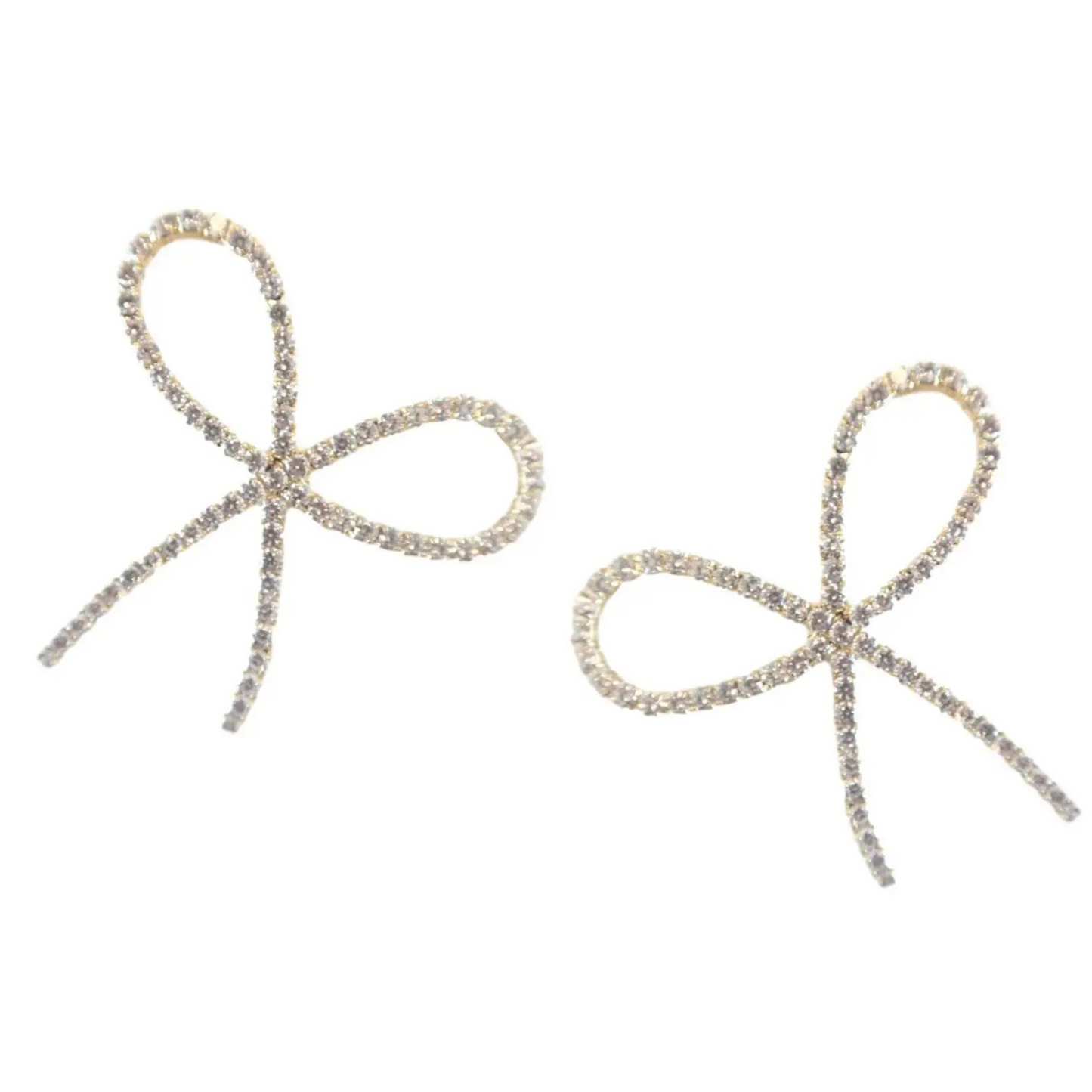 Rhinestone Statement Bow Earrings, Rhinestone Bow Earrings, Bow Earrings, Earrings