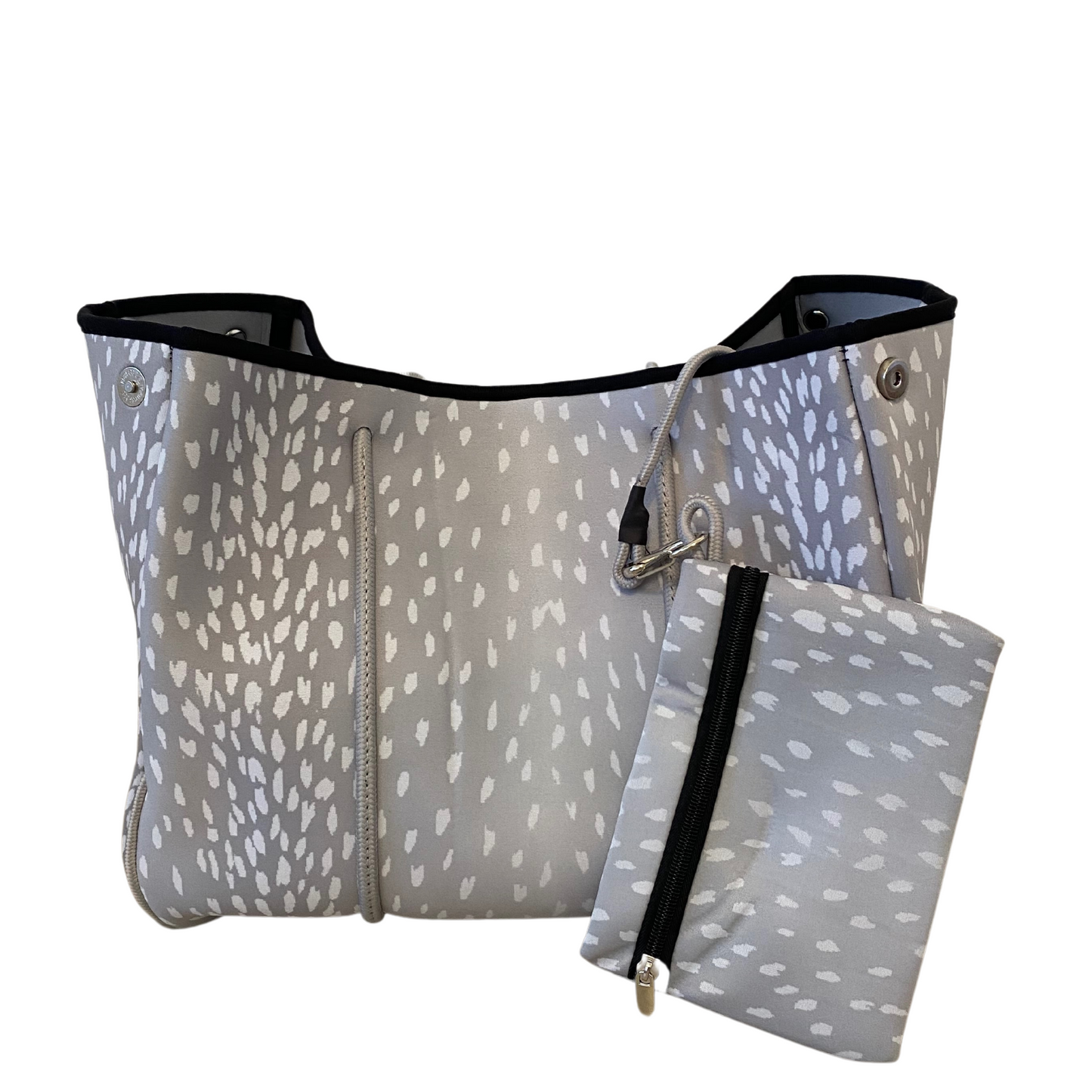 Grey Fawn Neoprene Tote Bag, Neoprene Tote Bag, Neoprene Tote, Neoprene Bag, Travel Bag, Beach Tote, Beach Bag, Bag, Neoprene Accessories, Accessories