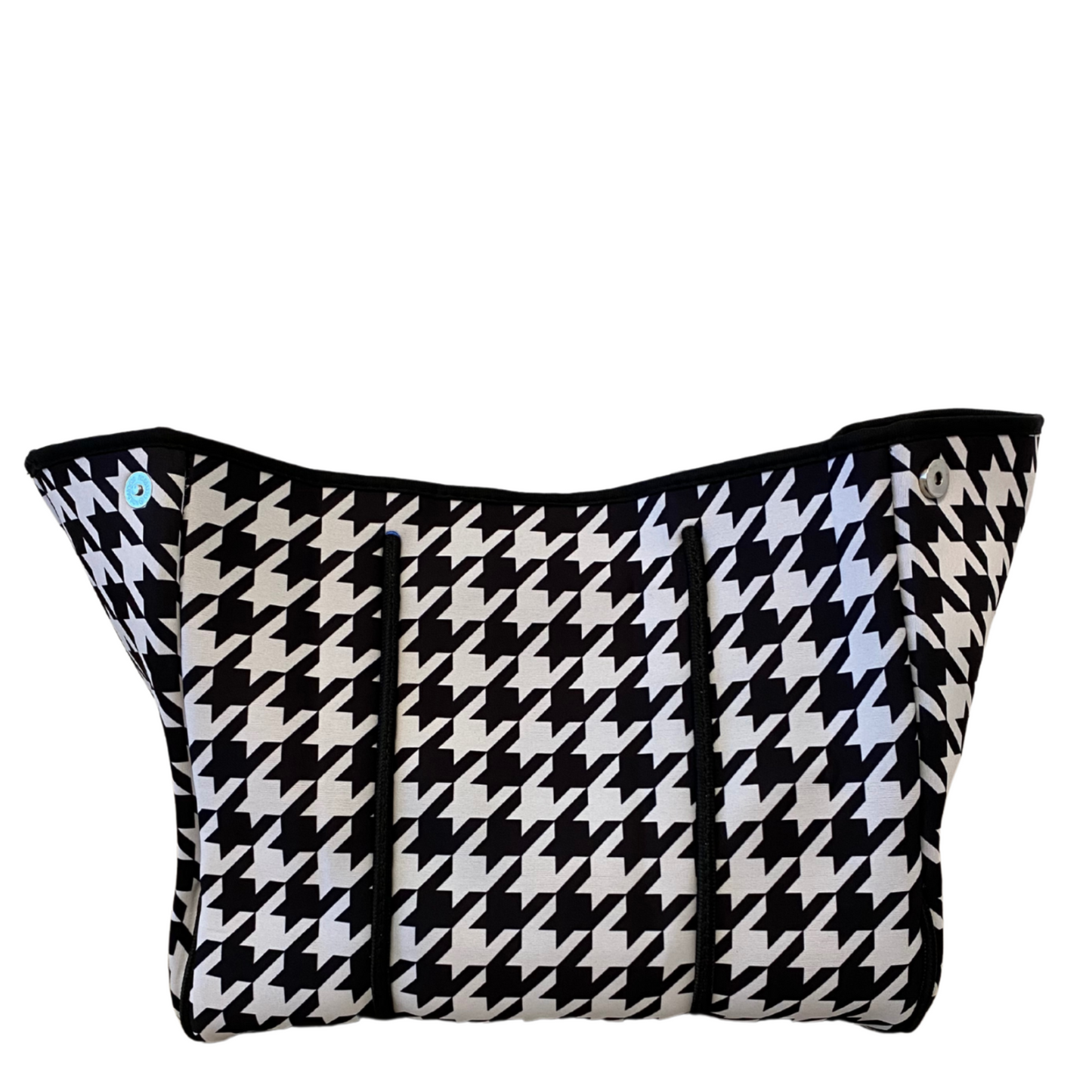 Houndstooth Neoprene Tote Bag, Neoprene Tote Bag, Neoprene Tote, Neoprene Bag, Travel Bag, Beach Tote, Beach Bag, Bag, Neoprene Accessories, Accessories