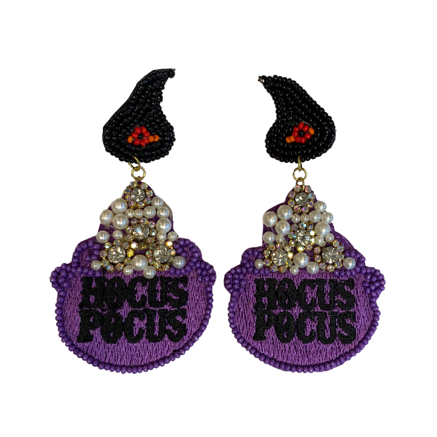 Accessories, Beaded Earrings, Earrings, Fall, Halloween