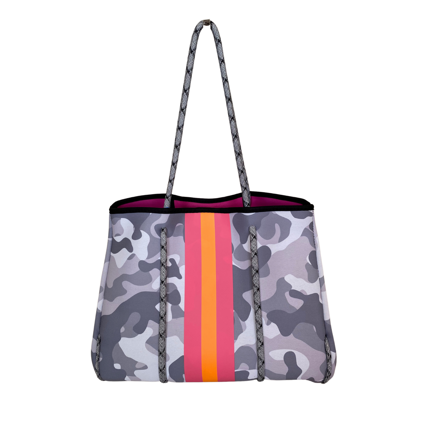 White Camo Neoprene Tote Bag, Neoprene Tote Bag, Neoprene Tote, Neoprene Bag, Travel Bag, Beach Tote, Beach Bag, Bag, Neoprene Accessories, Accessories