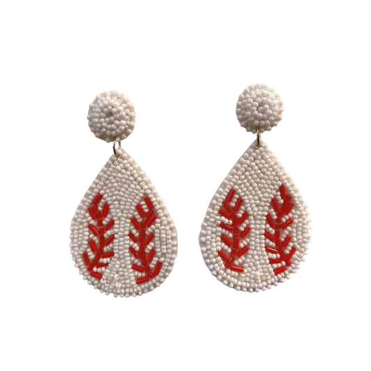 Accessories, Baseball, Beaded Earrings, Earrings, Jewelry, Sports, Statement Pieces