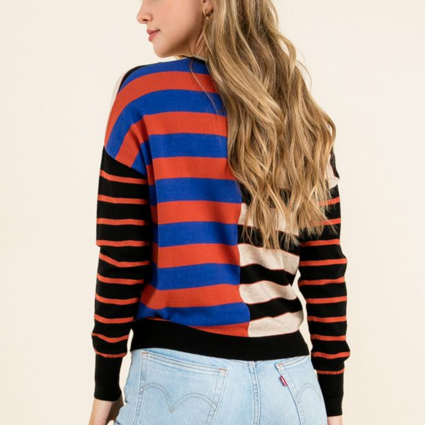 Colorblock Knit Sweater