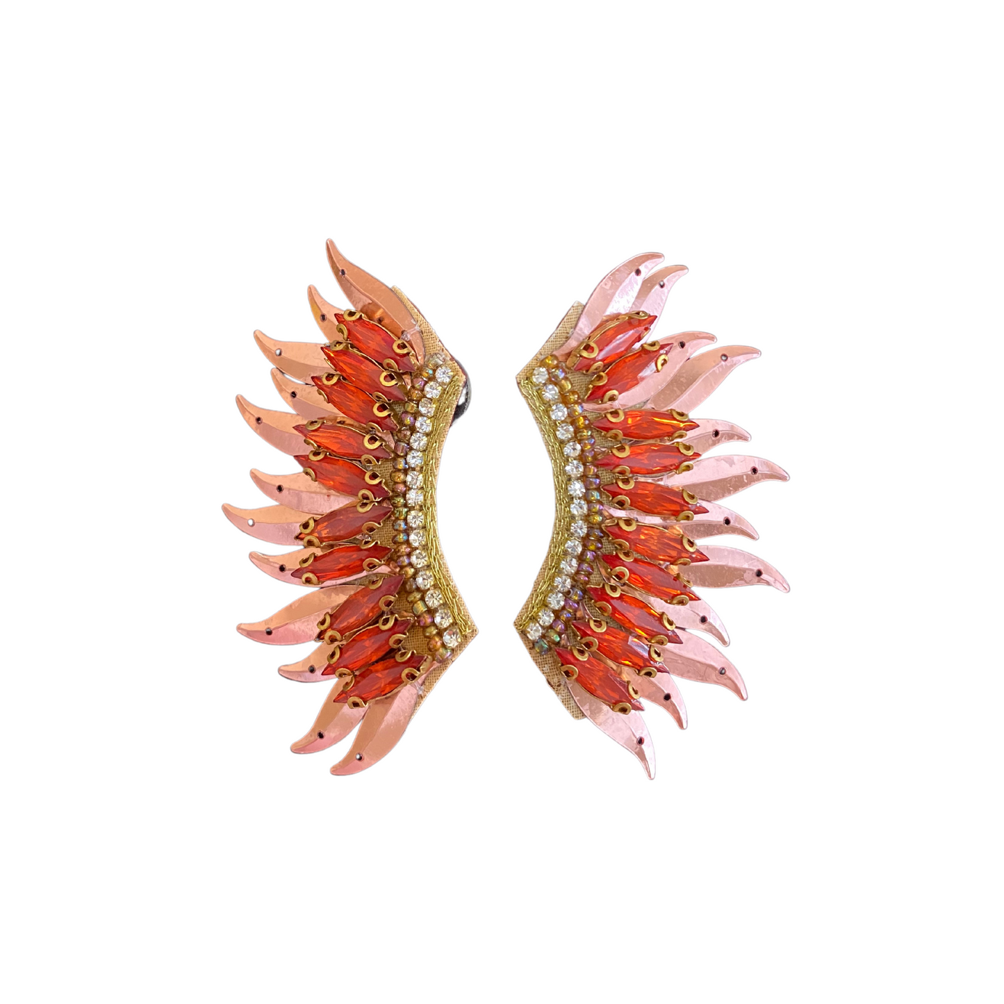 Copper Wing Earrings, Wing Earrings, Earrings, Fashion Accessories, Accessories