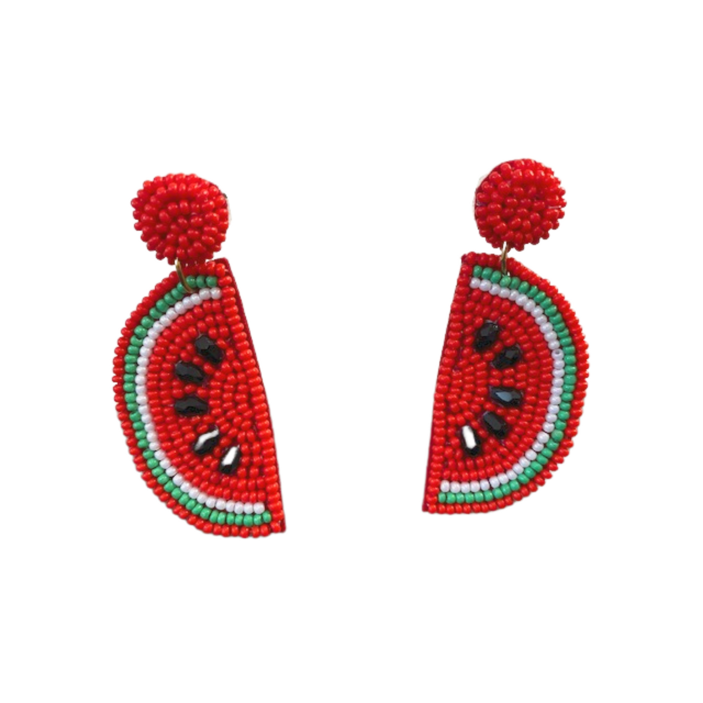 Accessories, Beaded Earrings, Earrings, Fruit, Jewelry, Statement Pieces, Watermelon