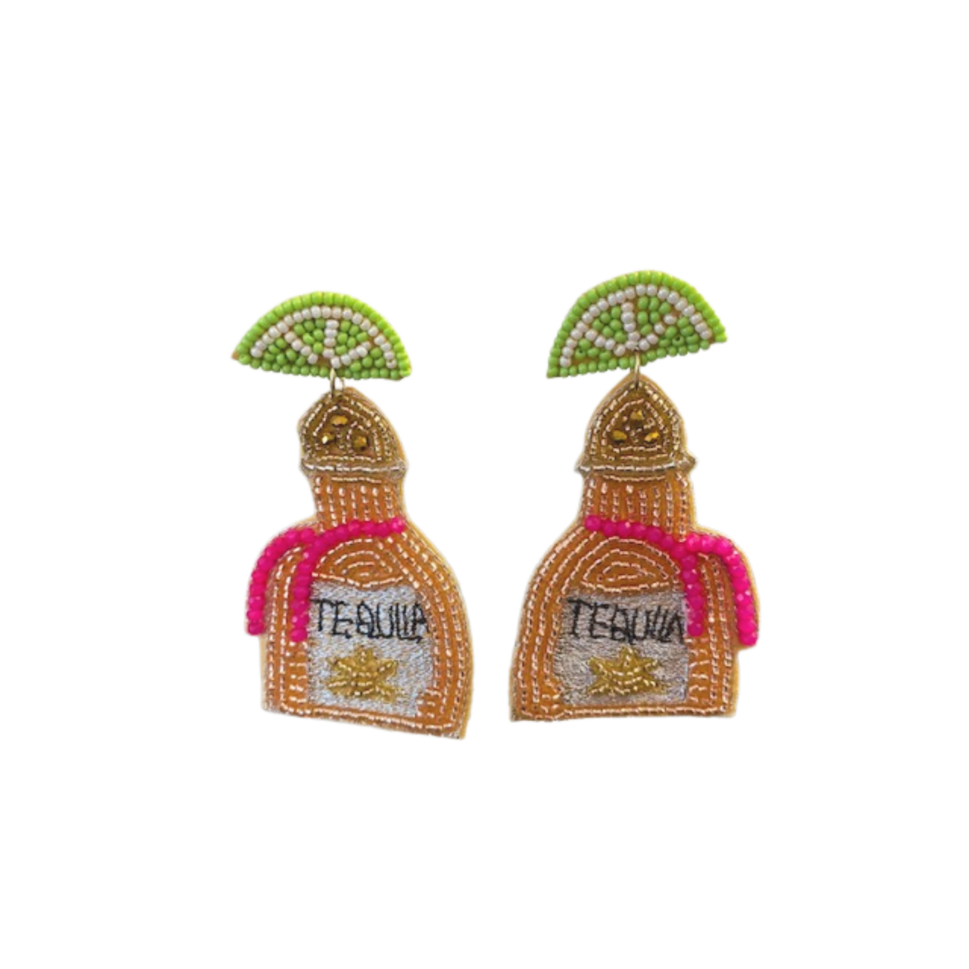 Accessories, Beaded Earrings, Earrings, Lime, Statement Pieces, Tequila, Tequila and Lime