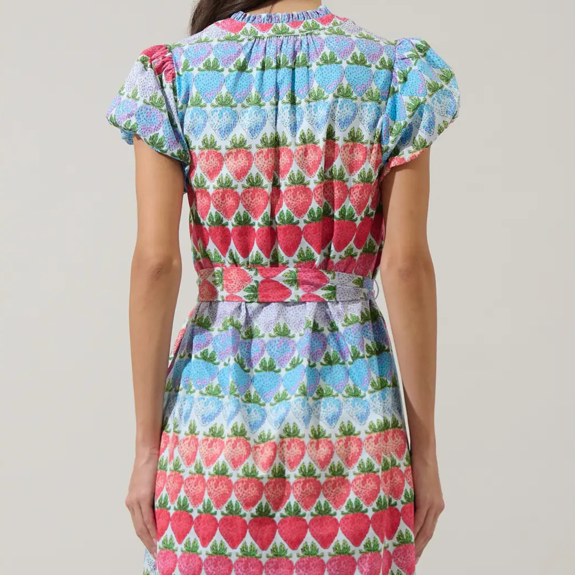 brunch mini dresses Berry Burst Orela Shift Mini Dress MULTI / XS by Sugarlips