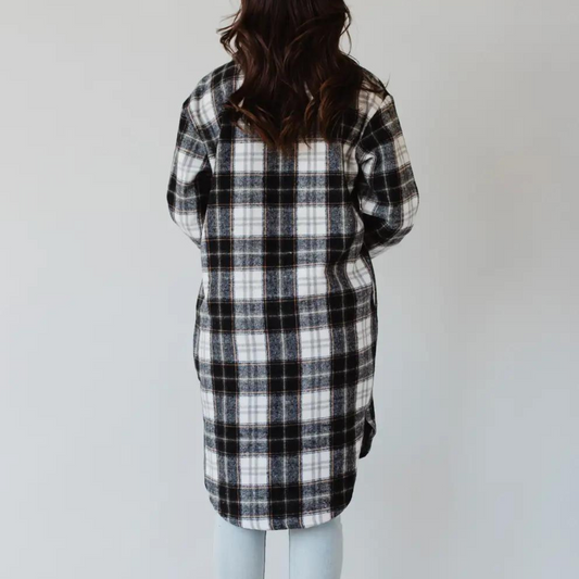 plaid long flannel, long flannel, long flannel jacket, flannel jacket, flannel, jacket