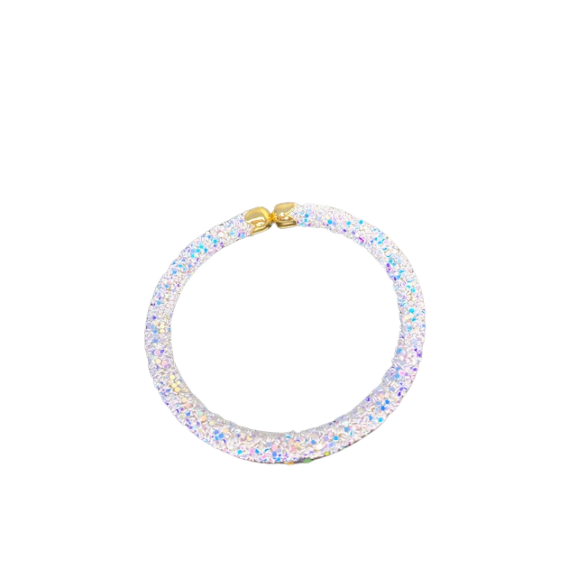 White Glitter Adjustable Bracelet, White Glitter Bracelet, Bracelet, Accessories, Taylor Shaye