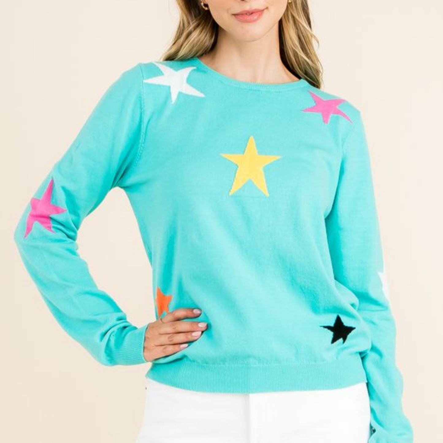 Colorful Star Sweater