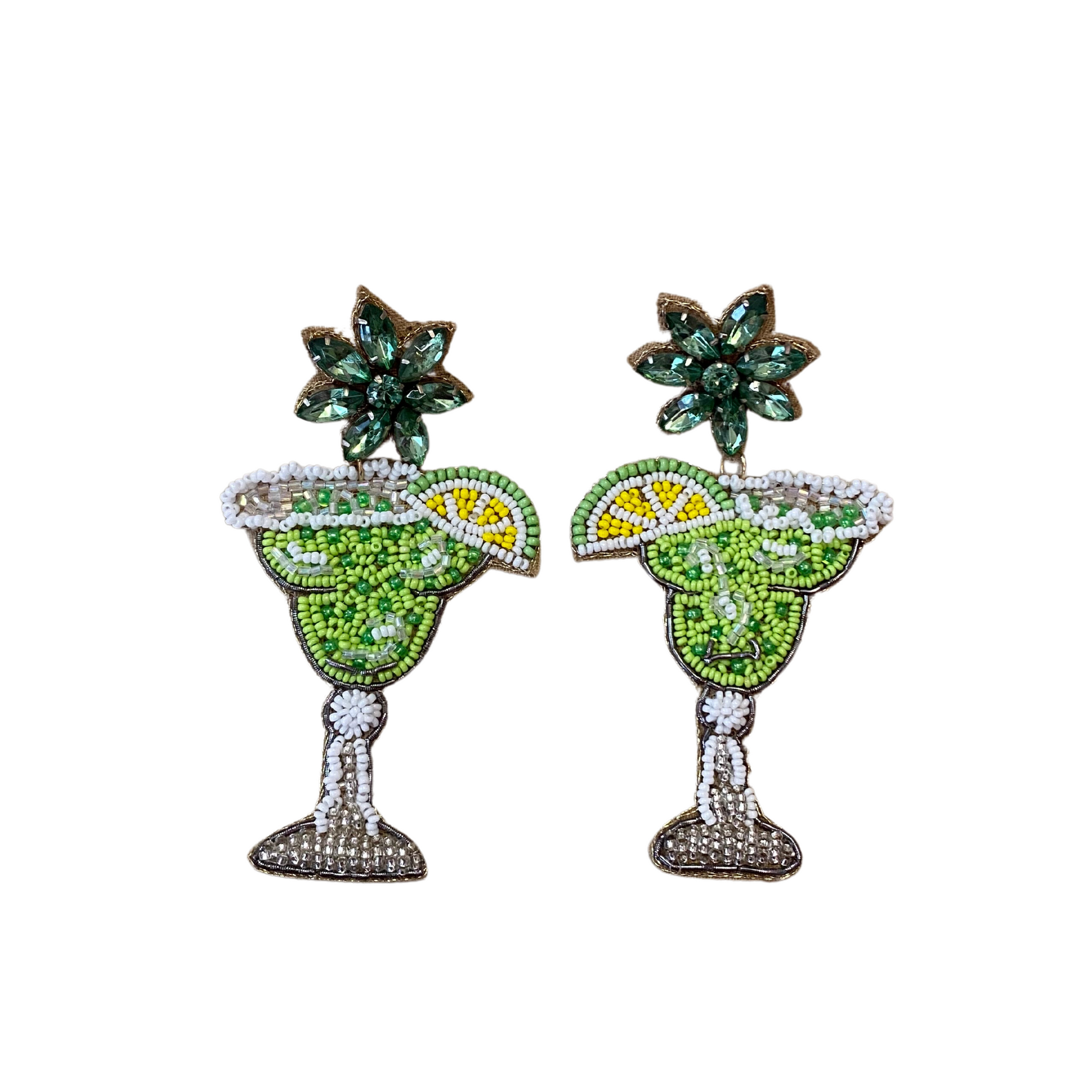 Margarita 2025 glass earrings