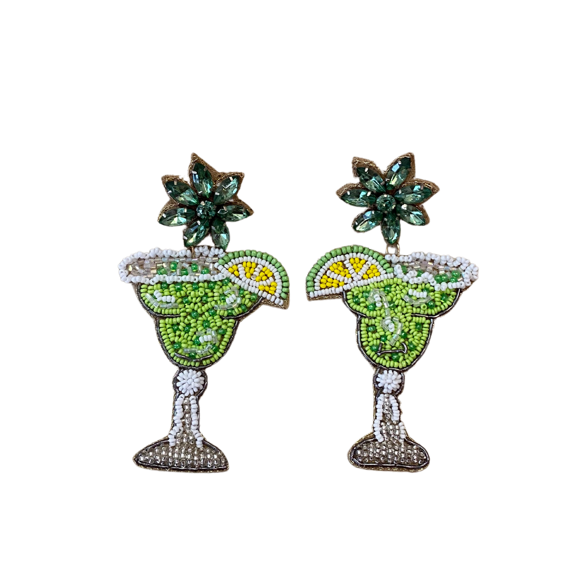 Margarita hot sale glass earrings